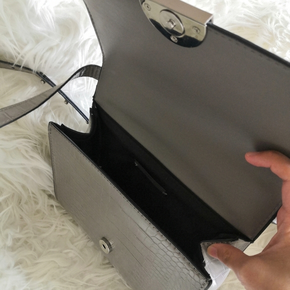 Mango - Croc-effect bag - Picture 2 of 3